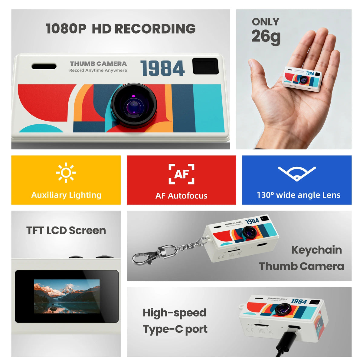 1984 Thumb Vintage Camera flexsmart