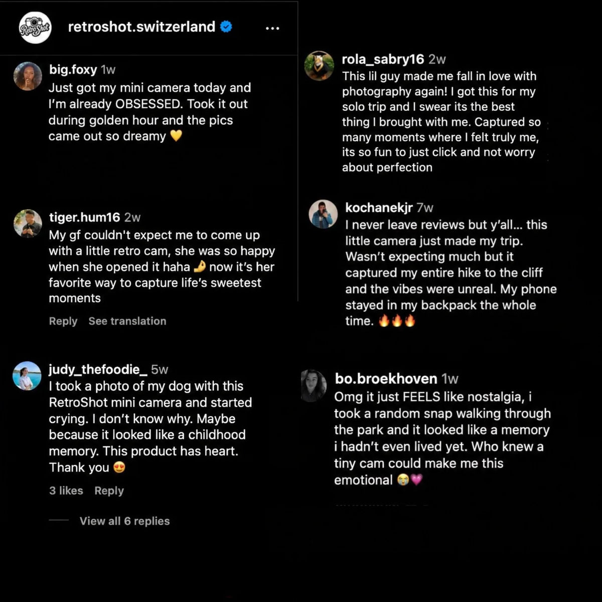 Customer comments about RetroShot 1984